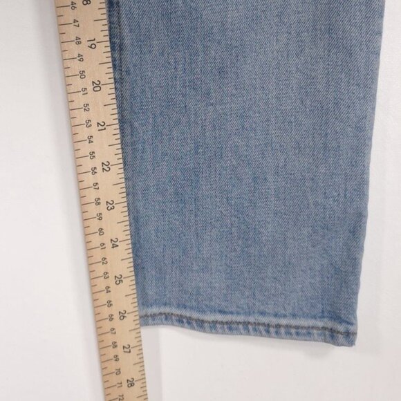 Aritzia DENIM FORUM THE JUST PEACHY STRAIGHT Jeans Size 28 ORGANIC COTTON - Picture 7 of 13